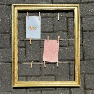 Gold Decorative Frame with Clips